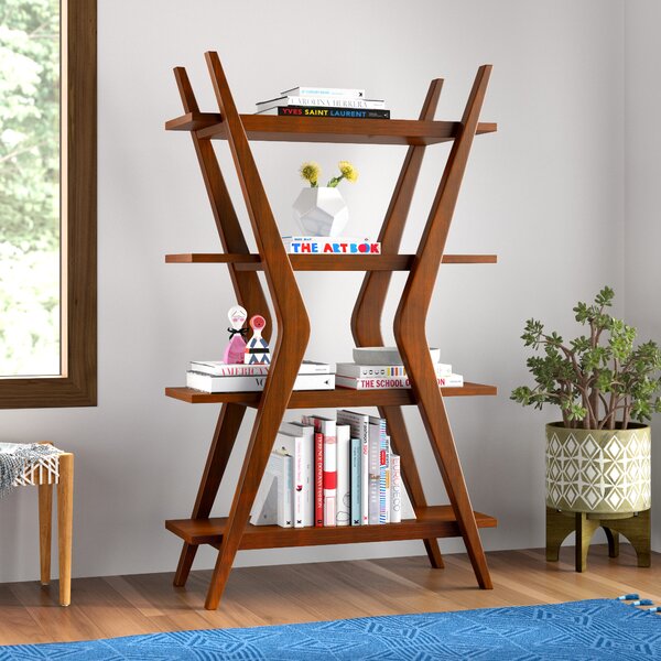 Hazleton 40 Solid Wood Etagere Bookcase And Reviews Allmodern